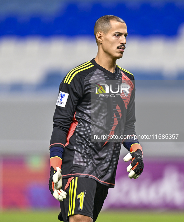 Mohammed Ahmed Albakri of Al Wakrah SC plays in the AFC Champions League elite football match between Qatar's Al Wakrah SC and Iran's Tracto...