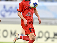 Mahdi Hashemnezhad of Tractor SC plays in the AFC Champions League elite football match between Qatar's Al Wakrah SC and Iran's Tractor SC a...