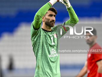 Tractor SC of Ali Reza Safarbeiranvand celebrates after the AFC Champions League football match between Qatar's Al Wakrah SC and Iran's Trac...