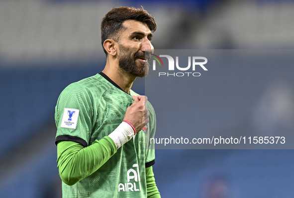 Tractor SC of Ali Reza Safarbeiranvand celebrates after the AFC Champions League football match between Qatar's Al Wakrah SC and Iran's Trac...