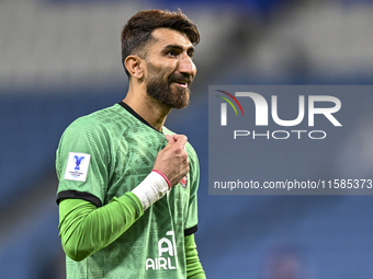 Tractor SC of Ali Reza Safarbeiranvand celebrates after the AFC Champions League football match between Qatar's Al Wakrah SC and Iran's Trac...