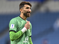 Tractor SC of Ali Reza Safarbeiranvand celebrates after the AFC Champions League football match between Qatar's Al Wakrah SC and Iran's Trac...