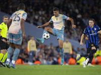 Rodri #16 of Manchester City F.C. during the UEFA Champions League Group Stage match between Manchester City and Football Club Internazional...