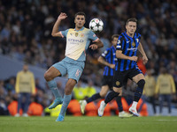 Rodri #16 of Manchester City F.C. during the UEFA Champions League League Stage match between Manchester City and Football Club Internaziona...