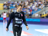 Vladimir Cupara is playing during the  EHF Champions League Men match between  Orlen Wisla Plock and Dinamo Bucuresti in Plock, Poland on Se...