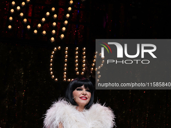 Actress Itati Cantoral attends the press conference 'Cabaret: The Broadway Musical' to announce her return to the musical theater stage at T...