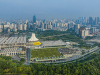 The newly decorated permanent site of the ASEAN Expo is in Nanning, Guangxi province, China, on September 15, 2024. (