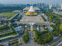 The newly decorated permanent site of the ASEAN Expo is in Nanning, Guangxi province, China, on September 15, 2024. (