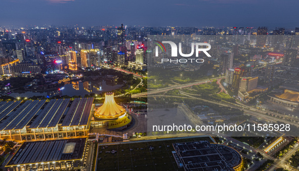 The newly decorated permanent site of the ASEAN Expo in Nanning, Guangxi province, China, on September 14, 2024. 