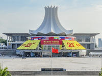 The newly decorated permanent site of the ASEAN Expo is in Nanning, Guangxi province, China, on September 15, 2024. (