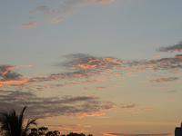 The Sun rises in the early morning sky in Siliguri, India, on September 19, 2024. (