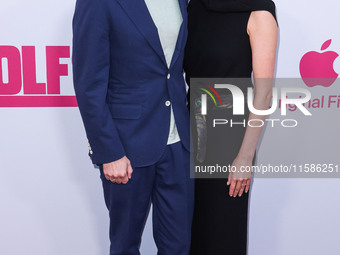 Jon Watts and Dianne McGunigle arrive at the Los Angeles Premiere Of Apple TV+'s 'Wolfs' held at the TCL Chinese Theatre IMAX on September 1...