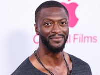 Aldis Hodge arrives at the Los Angeles Premiere Of Apple TV+'s 'Wolfs' held at the TCL Chinese Theatre IMAX on September 18, 2024 in Hollywo...