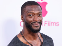 Aldis Hodge arrives at the Los Angeles Premiere Of Apple TV+'s 'Wolfs' held at the TCL Chinese Theatre IMAX on September 18, 2024 in Hollywo...