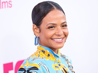 Christina Milian arrives at the Los Angeles Premiere Of Apple TV+'s 'Wolfs' held at the TCL Chinese Theatre IMAX on September 18, 2024 in Ho...