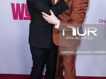 George Clooney and Richard Kind arrive at the Los Angeles Premiere Of Apple TV+'s 'Wolfs' held at the TCL Chinese Theatre IMAX on September...