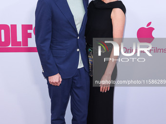 Jon Watts and Dianne McGunigle arrive at the Los Angeles Premiere Of Apple TV+'s 'Wolfs' held at the TCL Chinese Theatre IMAX on September 1...