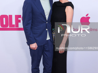 Jon Watts and Dianne McGunigle arrive at the Los Angeles Premiere Of Apple TV+'s 'Wolfs' held at the TCL Chinese Theatre IMAX on September 1...