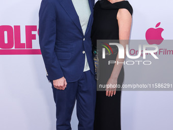 Jon Watts and Dianne McGunigle arrive at the Los Angeles Premiere Of Apple TV+'s 'Wolfs' held at the TCL Chinese Theatre IMAX on September 1...