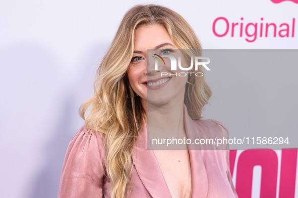 Katheryn Winnick arrives at the Los Angeles Premiere Of Apple TV+'s 'Wolfs' held at the TCL Chinese Theatre IMAX on September 18, 2024 in Ho...