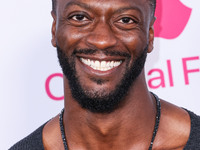 Aldis Hodge arrives at the Los Angeles Premiere Of Apple TV+'s 'Wolfs' held at the TCL Chinese Theatre IMAX on September 18, 2024 in Hollywo...