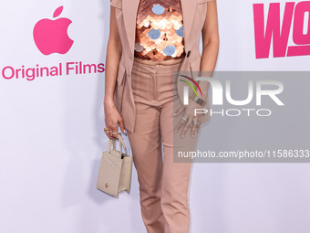 Richa Moorjani arrives at the Los Angeles Premiere Of Apple TV+'s 'Wolfs' held at the TCL Chinese Theatre IMAX on September 18, 2024 in Holl...