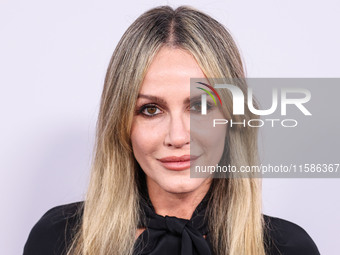 Monet Mazur arrives at the Los Angeles Premiere Of Apple TV+'s 'Wolfs' held at the TCL Chinese Theatre IMAX on September 18, 2024 in Hollywo...