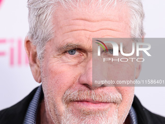 Ron Perlman arrives at the Los Angeles Premiere Of Apple TV+'s 'Wolfs' held at the TCL Chinese Theatre IMAX on September 18, 2024 in Hollywo...