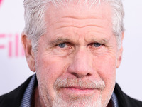 Ron Perlman arrives at the Los Angeles Premiere Of Apple TV+'s 'Wolfs' held at the TCL Chinese Theatre IMAX on September 18, 2024 in Hollywo...