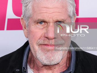 Ron Perlman arrives at the Los Angeles Premiere Of Apple TV+'s 'Wolfs' held at the TCL Chinese Theatre IMAX on September 18, 2024 in Hollywo...