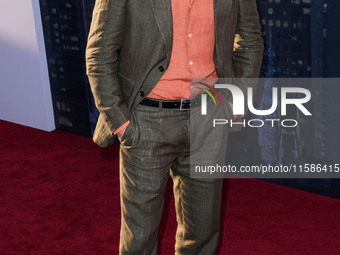 Simon Rex arrives at the Los Angeles Premiere Of Apple TV+'s 'Wolfs' held at the TCL Chinese Theatre IMAX on September 18, 2024 in Hollywood...