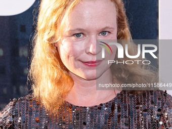 Thora Birch arrives at the Los Angeles Premiere Of Apple TV+'s 'Wolfs' held at the TCL Chinese Theatre IMAX on September 18, 2024 in Hollywo...