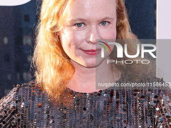 Thora Birch arrives at the Los Angeles Premiere Of Apple TV+'s 'Wolfs' held at the TCL Chinese Theatre IMAX on September 18, 2024 in Hollywo...