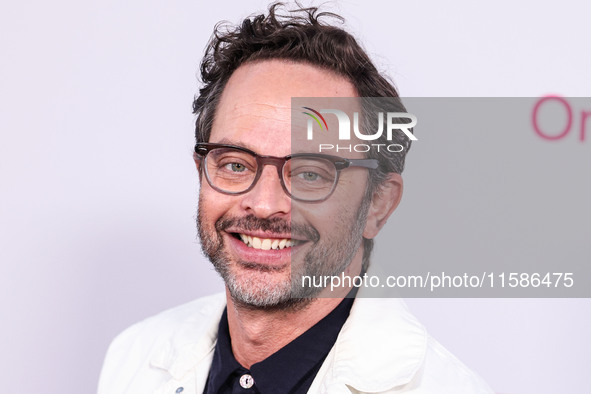 Nick Kroll arrives at the Los Angeles Premiere Of Apple TV+'s 'Wolfs' held at the TCL Chinese Theatre IMAX on September 18, 2024 in Hollywoo...