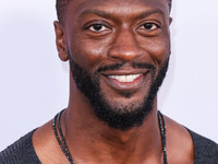 Aldis Hodge arrives at the Los Angeles Premiere Of Apple TV+'s 'Wolfs' held at the TCL Chinese Theatre IMAX on September 18, 2024 in Hollywo...