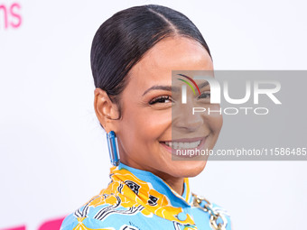 Christina Milian arrives at the Los Angeles Premiere Of Apple TV+'s 'Wolfs' held at the TCL Chinese Theatre IMAX on September 18, 2024 in Ho...