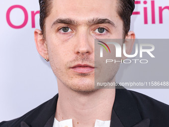 Austin Abrams arrives at the Los Angeles Premiere Of Apple TV+'s 'Wolfs' held at the TCL Chinese Theatre IMAX on September 18, 2024 in Holly...