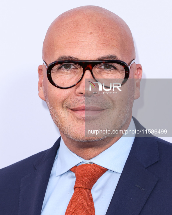 Billy Zane arrives at the Los Angeles Premiere Of Apple TV+'s 'Wolfs' held at the TCL Chinese Theatre IMAX on September 18, 2024 in Hollywoo...