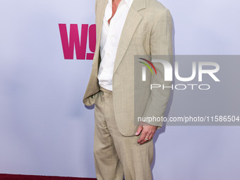 Brad Pitt arrives at the Los Angeles Premiere Of Apple TV+'s 'Wolfs' held at the TCL Chinese Theatre IMAX on September 18, 2024 in Hollywood...