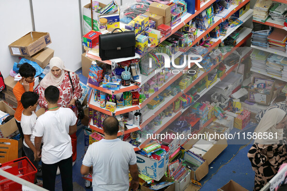 The 3rd edition of the back-to-school fair in Algiers, Algeria, on September 18, 2024, aims to ensure the availability of school and office...