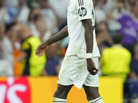 Antonio Rudiger centre-back of Real Madrid and Germany celebrates after scoring his sides first goal during the UEFA Champions League 2024/2...