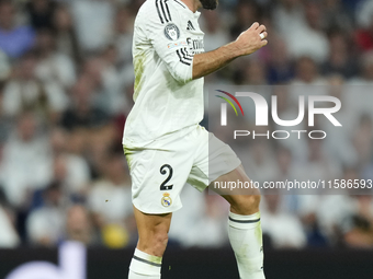 Daniel Carvajal right-back of Real Madrid and Spain during the UEFA Champions League 2024/25 League Phase MD1 match between Real Madrid C.F....