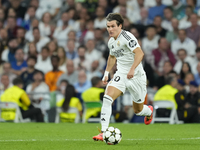 Fran Garcia left-back of Real Madrid and Spain during the UEFA Champions League 2024/25 League Phase MD1 match between Real Madrid C.F. and...