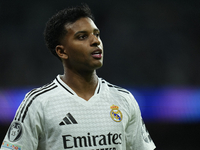 Rodrygo Goes right winger of Real Madrid and Brazil during the UEFA Champions League 2024/25 League Phase MD1 match between Real Madrid C.F....