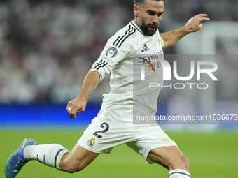 Daniel Carvajal right-back of Real Madrid and Spain during the UEFA Champions League 2024/25 League Phase MD1 match between Real Madrid C.F....