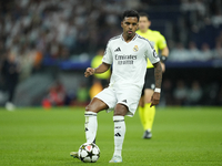 Rodrygo Goes right winger of Real Madrid and Brazil during the UEFA Champions League 2024/25 League Phase MD1 match between Real Madrid C.F....