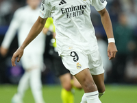 Kylian Mbappe centre-forward of Real Madrid and France during the UEFA Champions League 2024/25 League Phase MD1 match between Real Madrid C...