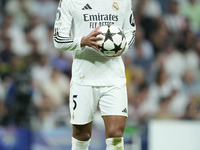 Jude Bellingham central midfield of Real Madrid and England during the UEFA Champions League 2024/25 League Phase MD1 match between Real Mad...