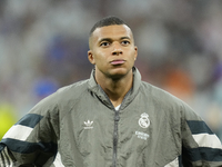 Kylian Mbappe centre-forward of Real Madrid and France during the UEFA Champions League 2024/25 League Phase MD1 match between Real Madrid C...