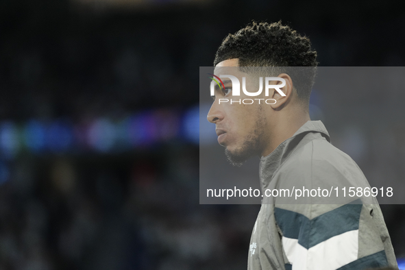 Jude Bellingham central midfield of Real Madrid and England during the UEFA Champions League 2024/25 League Phase MD1 match between Real Mad...